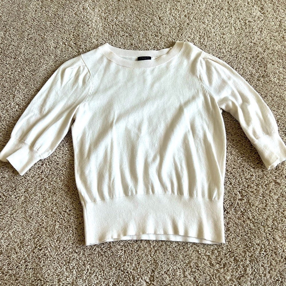 Ann Taylor Loft Cream Sweater